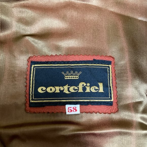 Vintage Cortefiel rust colored Leather jacket size XL - Picture 4 of 7